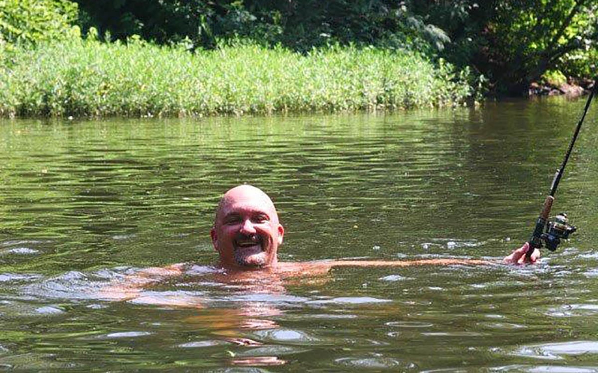 wading the Conasauga River