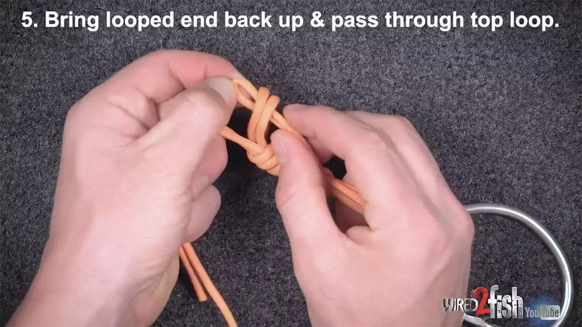 step 5 3 tag fishing knot