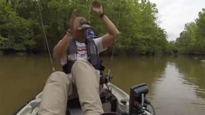 Fisherman Accidentally Hooks Giant Gator