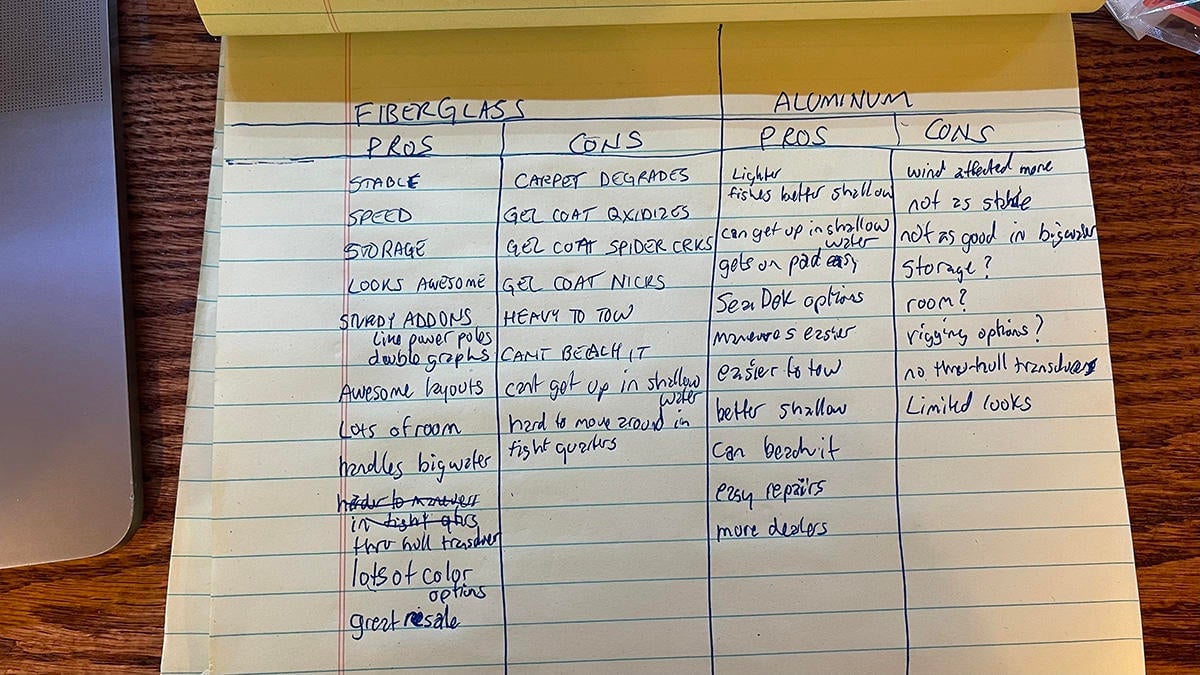 Pros and Cons of aluminum and fiberglass