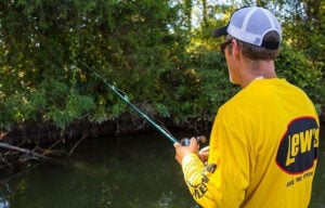Stephen Browning dissects cover in backwater areas looking for a pattern within the pattern.