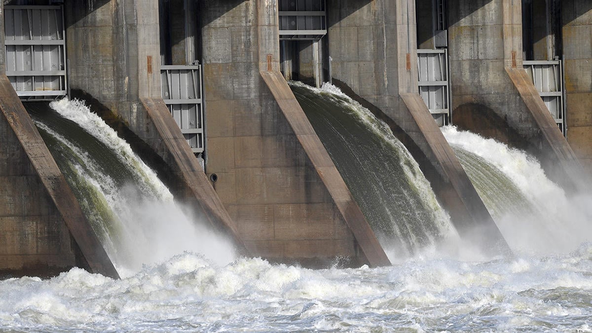 spillway of a dam