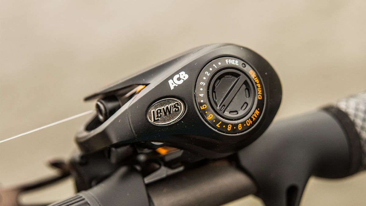 brake system on bass fishing reel