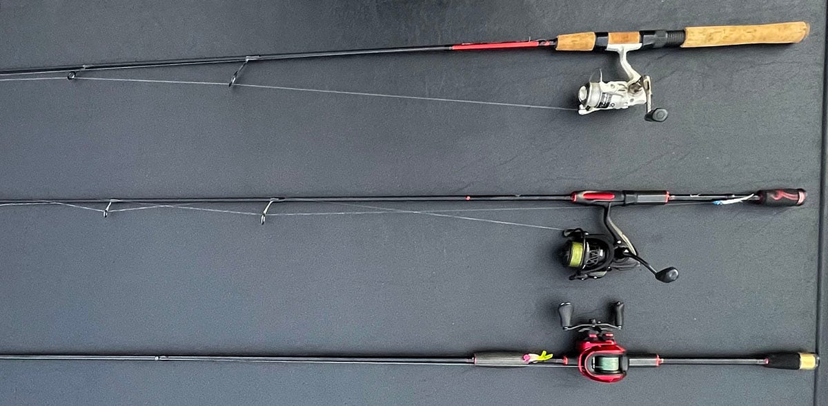 3 Jenko crappie fishing rods