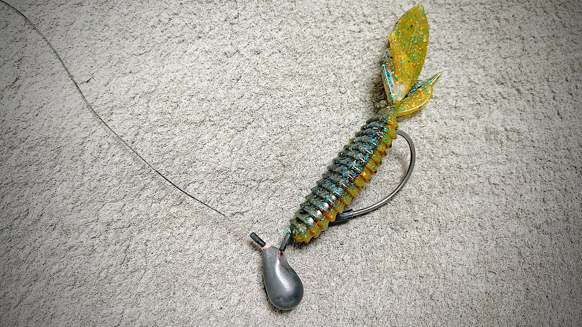black bean rig for bass fishing