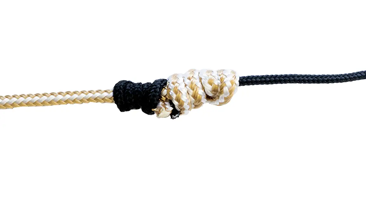 blood knot finished tying