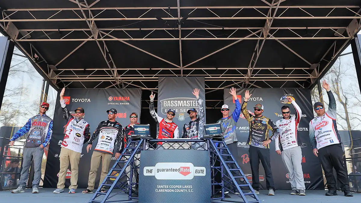 bassmaster elite series top 10