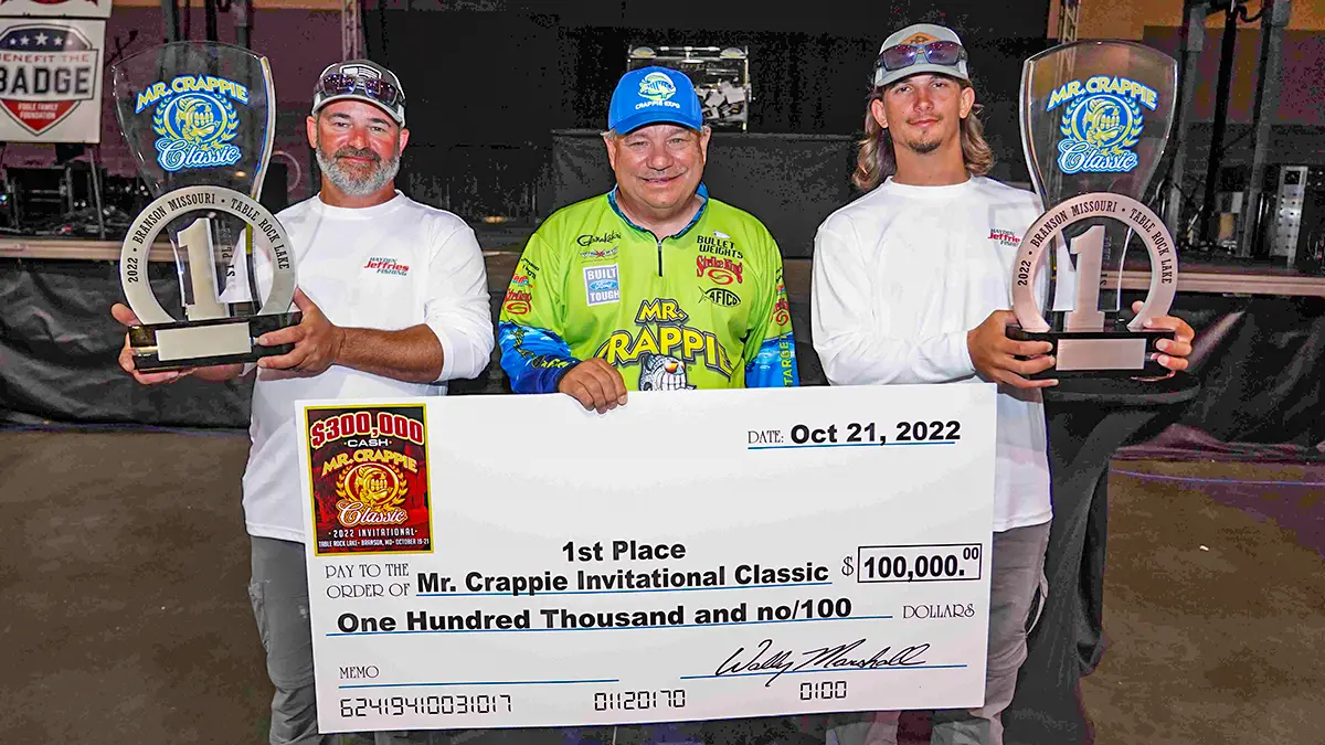 jeffries winners of 2022 crappie expo invitational