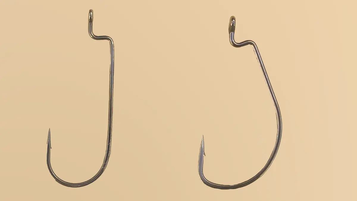 Offset worm hooks