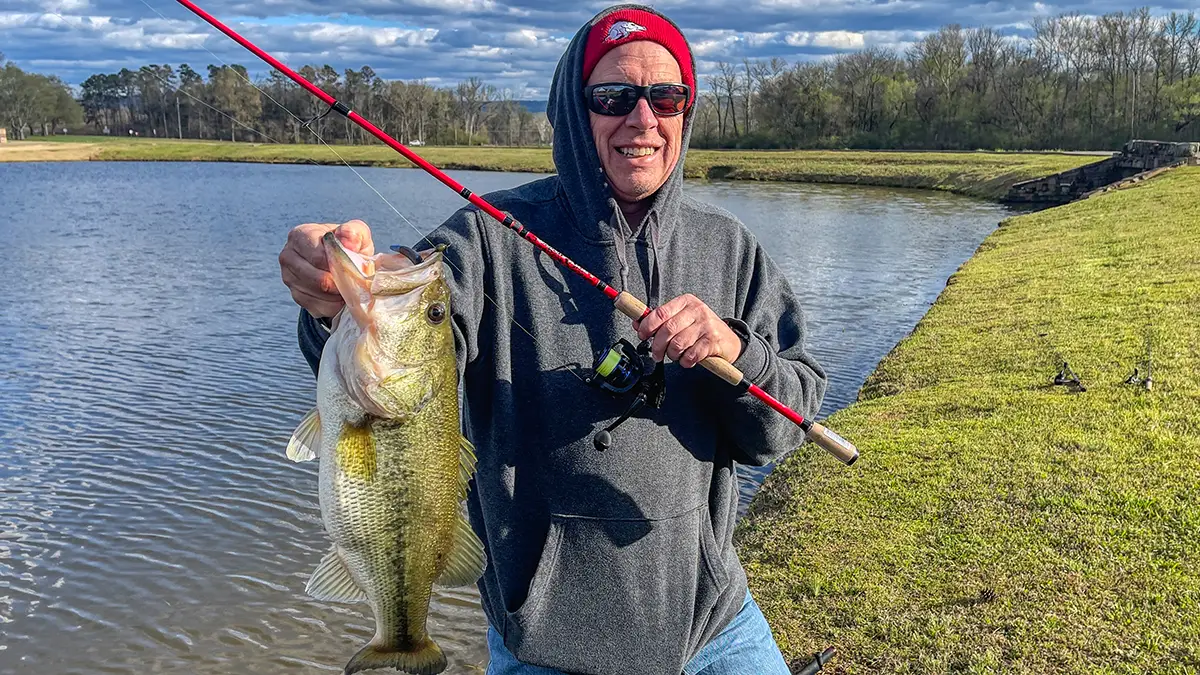 a good pond fishing setup 