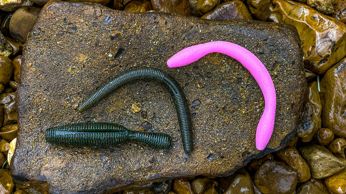 soft plastic stickbaits Yamamoto Yamatanuki, Yamamoto Senko and Perfection Lures Wacky Worm
