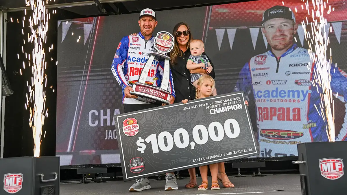 wheeler wins bass pro tour on guntersville