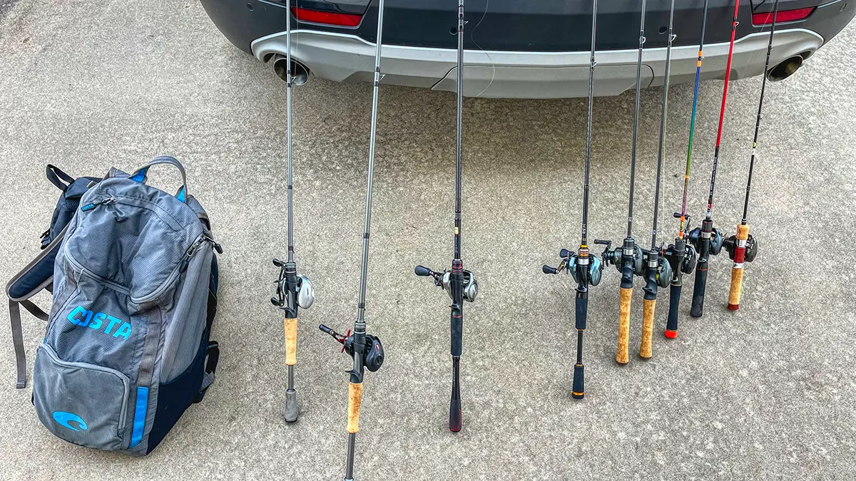 shore fishing gear