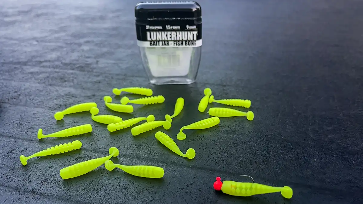 lunkerhunt fish bone bait jar