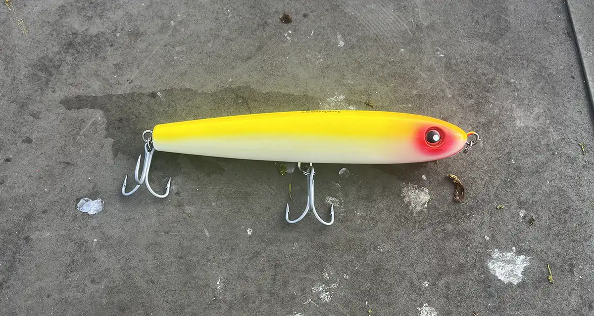 The Skipper lure by Joe Baggs in color Sunrise