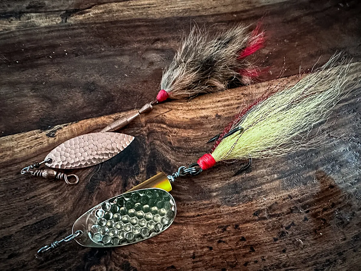 in-line bucktail spinners