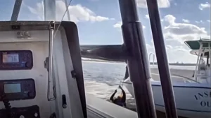 Fishing Buddy Races to Rescue Man Overboard in Florida