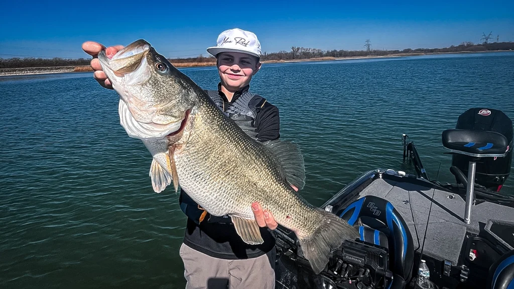 Kenton Mabry with his big bass
