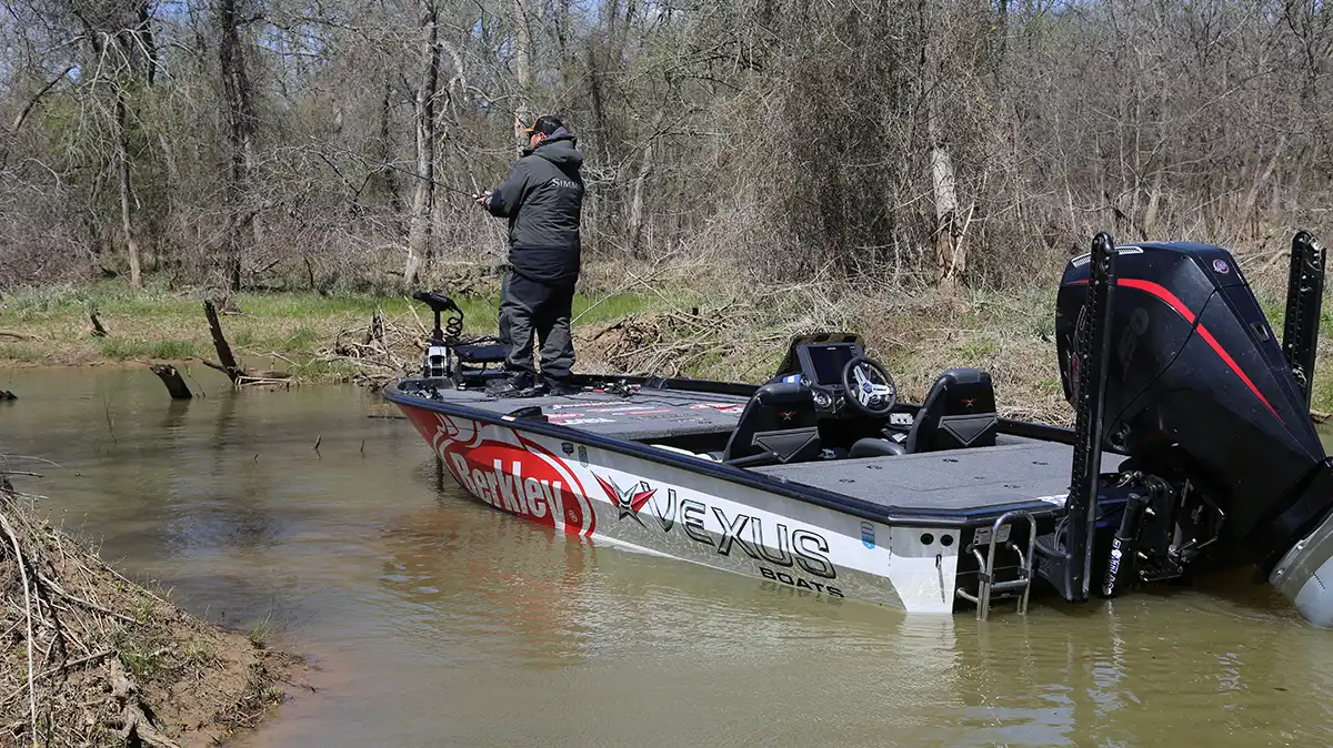 John Cox on Vexus Boat