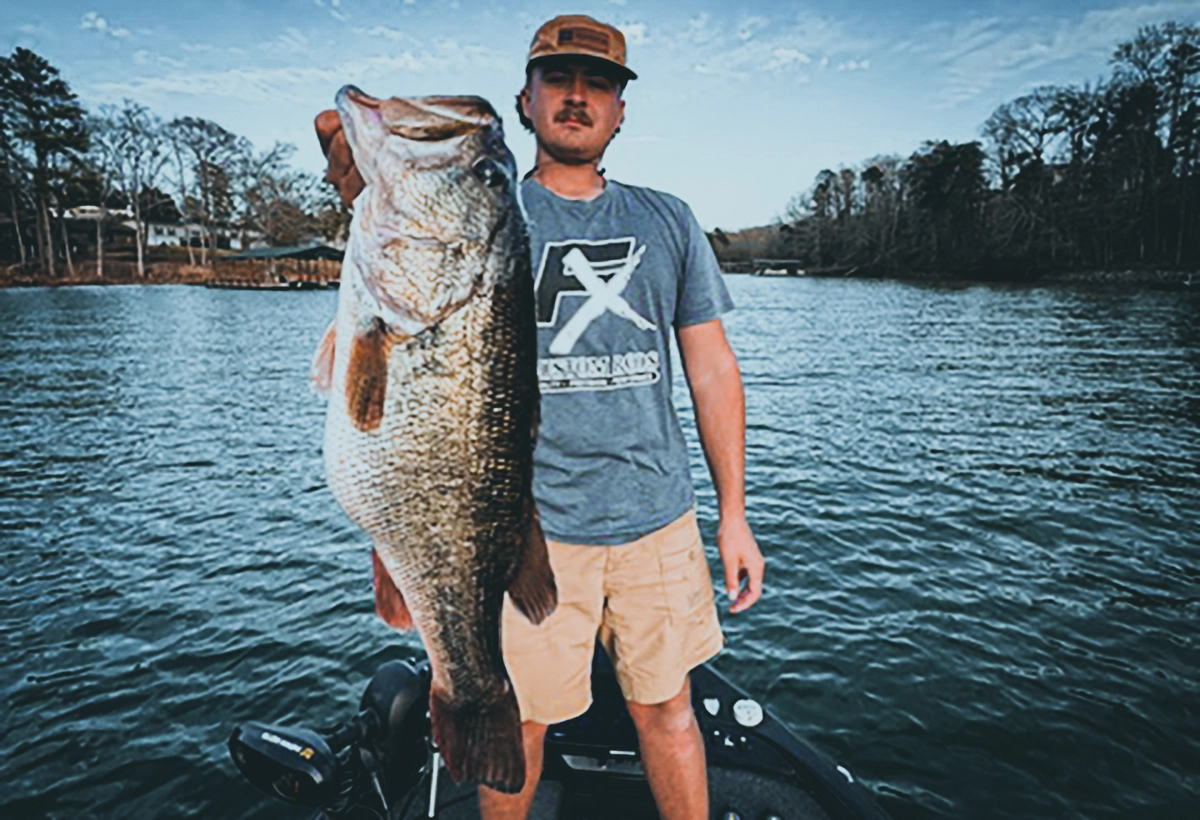 Lake Hartwell Man with bass