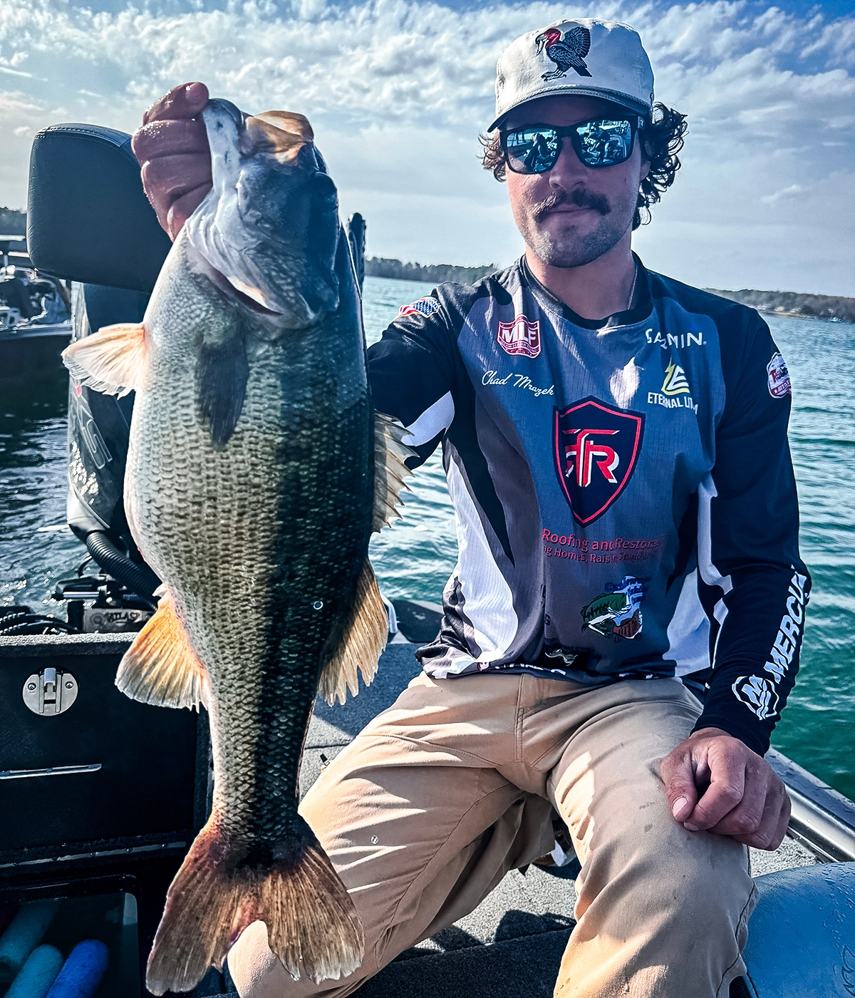 Lake Hartwell Man with bass Mrazek