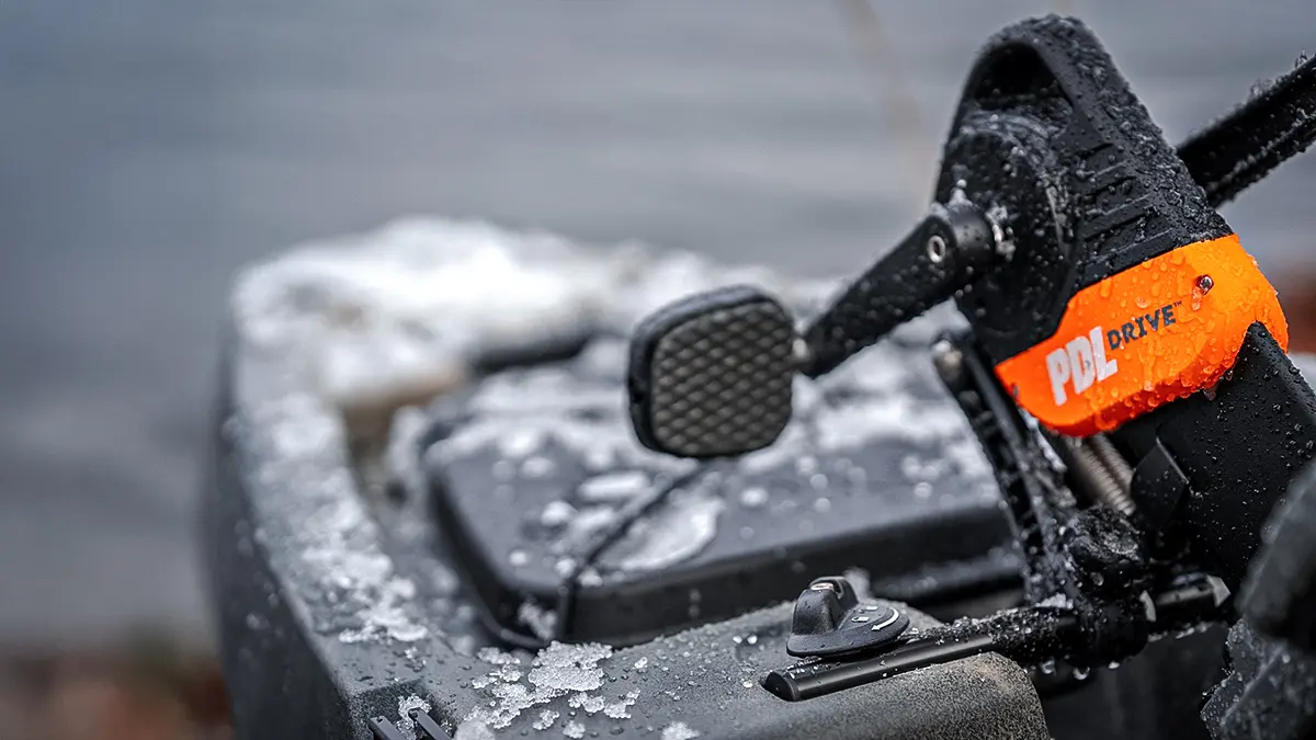 Old Town Fishing Kayak PDL drive