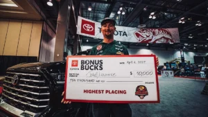 Lawrence Locks up Toyota Bonus Bucks at Redcrest