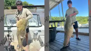82-Pound Flathead Catfish Caught and Released by Star High School Athlete