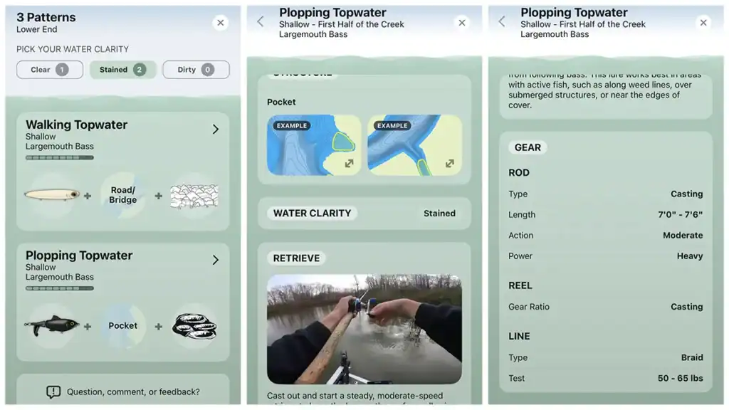 Deep Dive fishing app screenshot