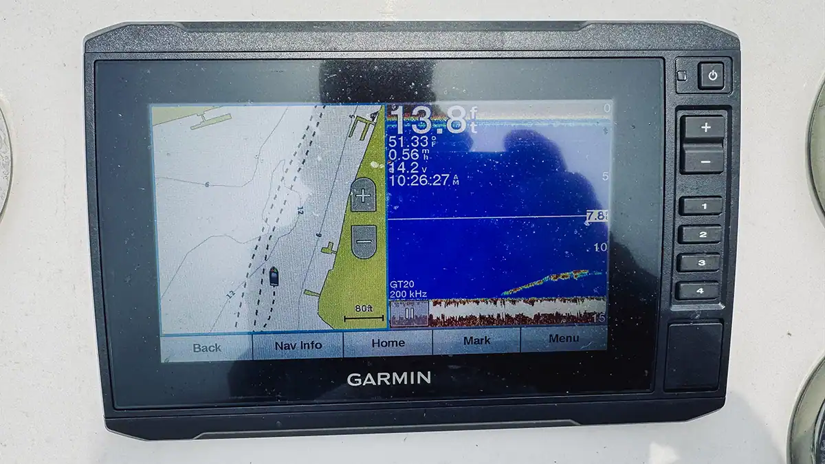 Garmin sonar screen