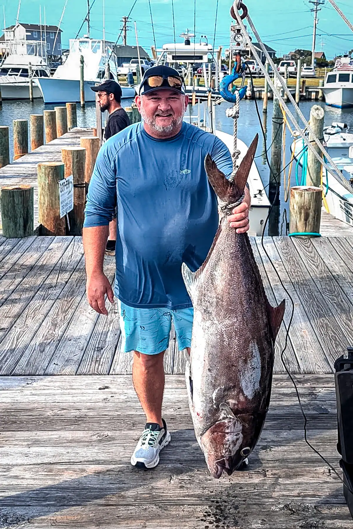Warren Poirier and his state record almaco jack