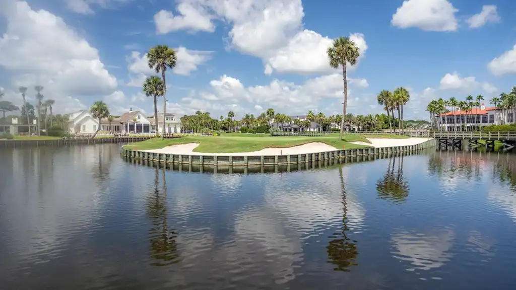 Florida golf course pond