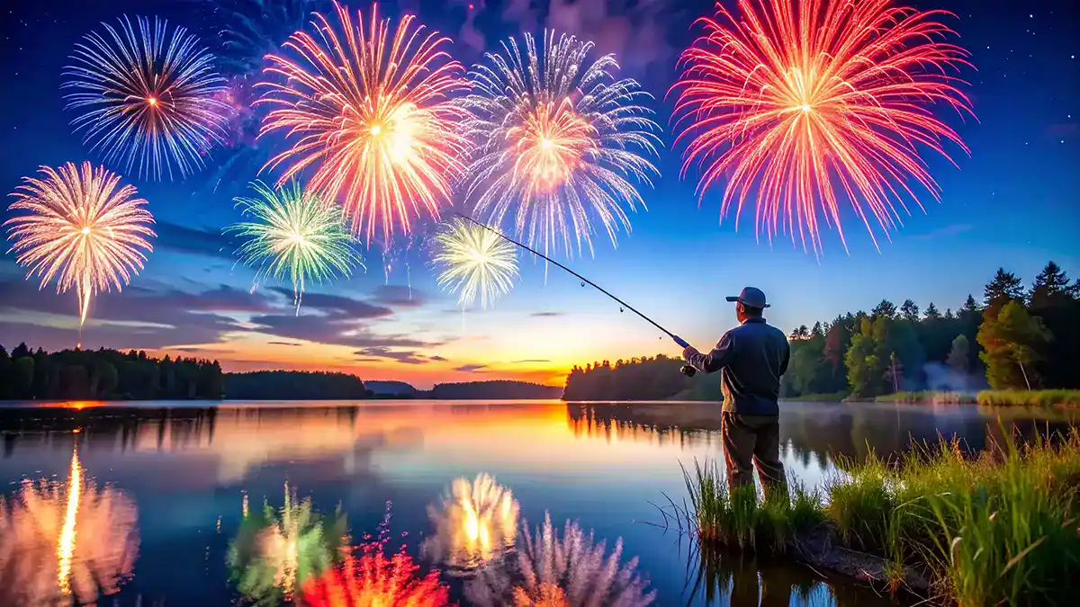 fourth of july bass fishing