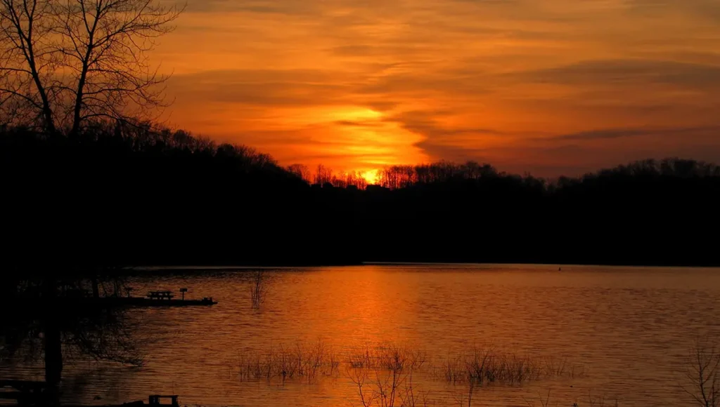 Sunset over Dale Hollow Lake
