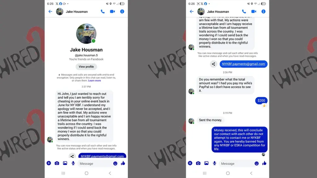 kayak angler admits cheating