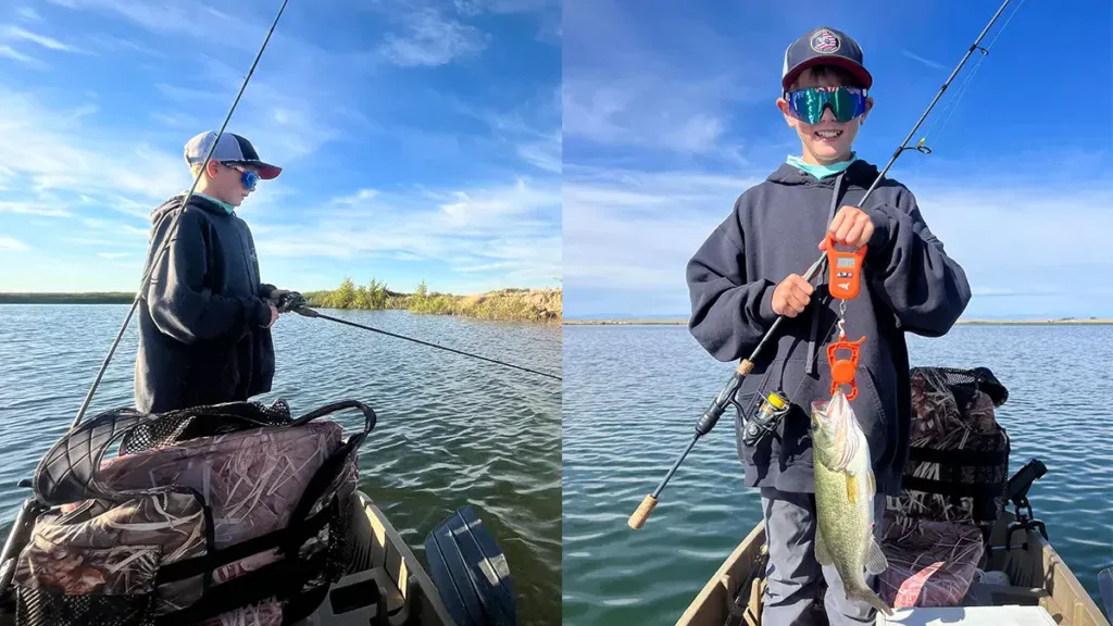 Tucker Bass with world record bass