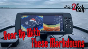 An image promoting fishing deals with a Garmin