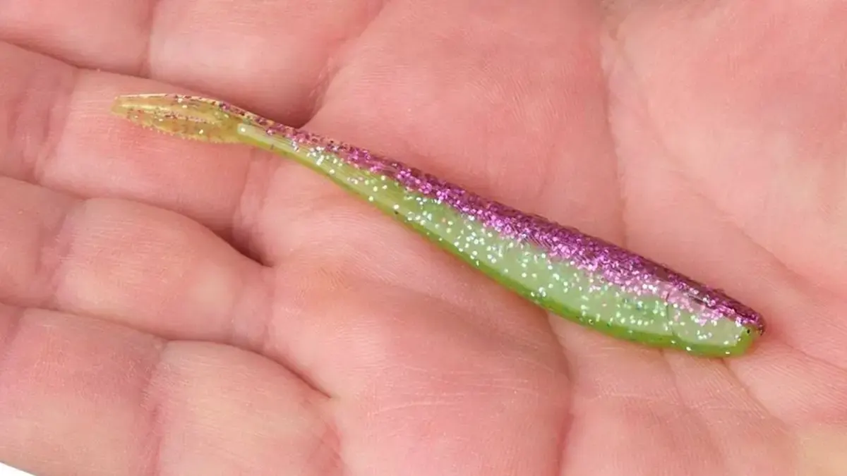 Green and pink Berkley PowerBait Minnow