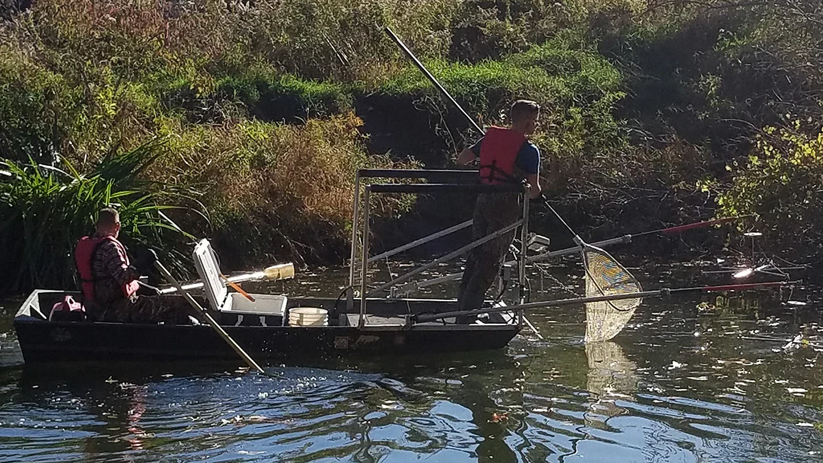 State officials collecting data from a body of water within their jurisdiction