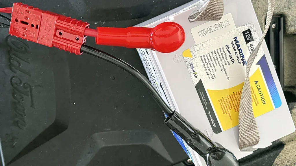 Millertech 12v 40ah Sports Series Lithium Battery rigging