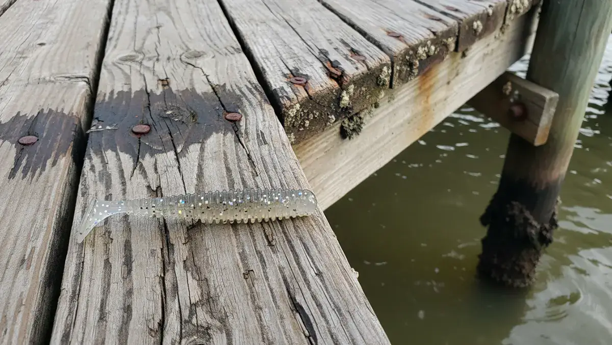 A Berkley PowerBait Power Swimmer lure