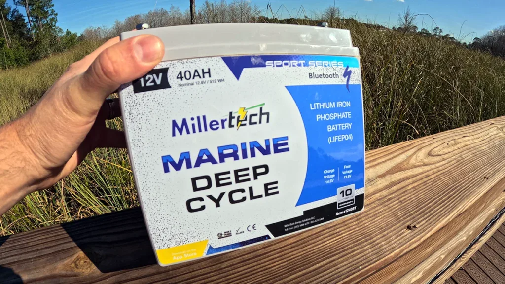 Millertech 12V 40AH Sport Series Lithium Battery w/ Bluetooth