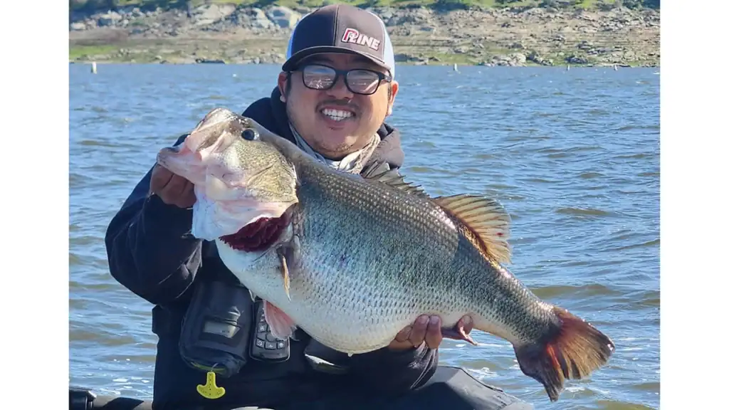 Damian Thao caught an 18-pound California largemouth bass