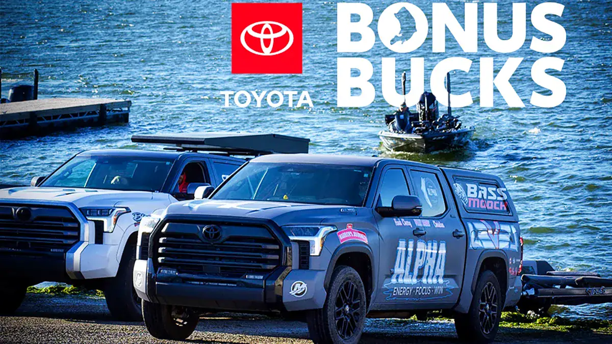 The 2024 Tundra currently towing Hank Cherry's BassCat boat is the seventh Toyota tow vehicle he’s purchased.