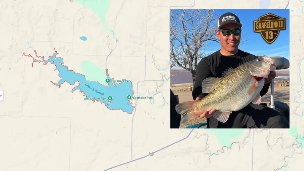 JB Thomas bass fishing in Texas