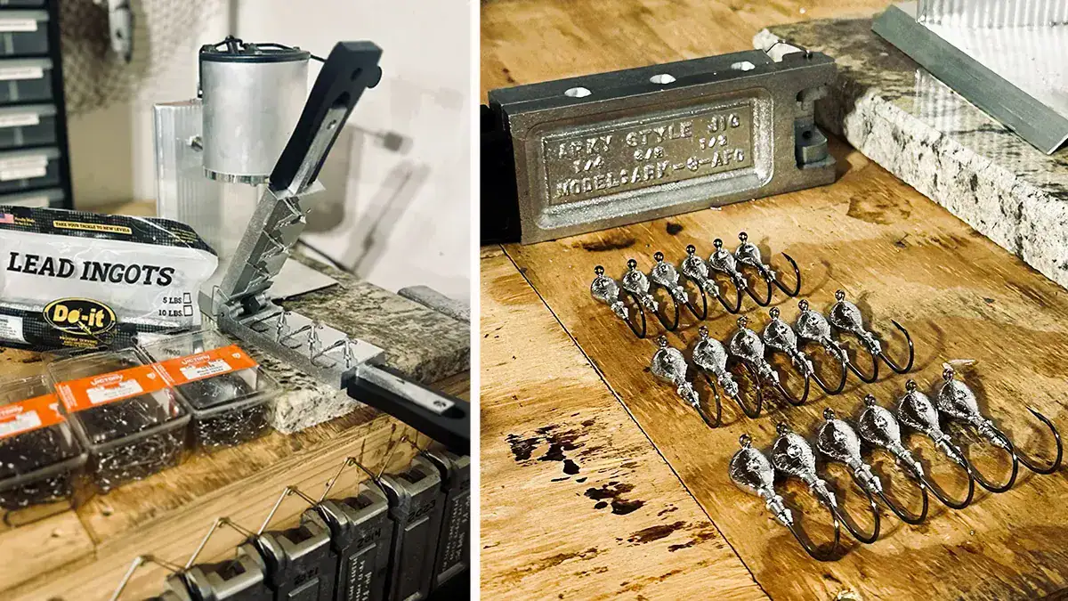 Jig mold and a set of DIY jigheads.