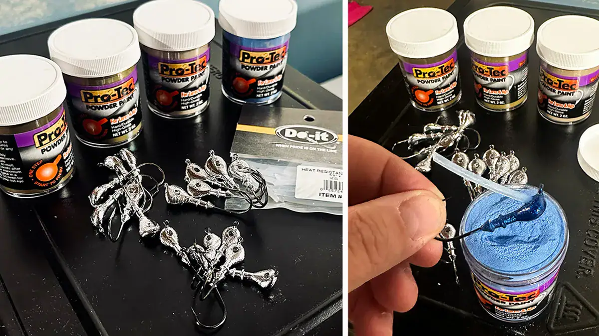 Painting your jigheads is an optional step, but also a recommended one.