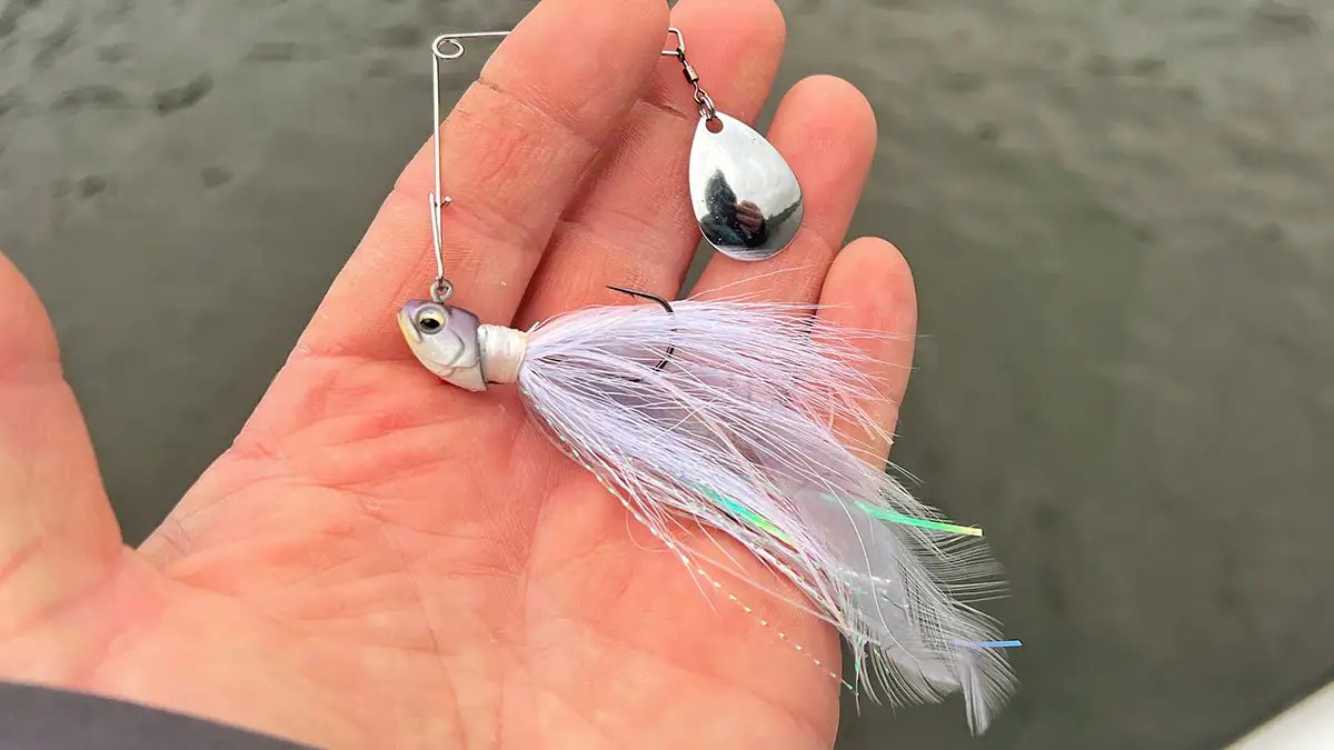 The 6th Sense Flock Blade Single Colorado Spinnerbait.