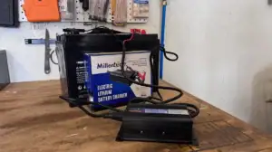 Millertech Battery Charger in use