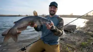 Catfishing from the shore